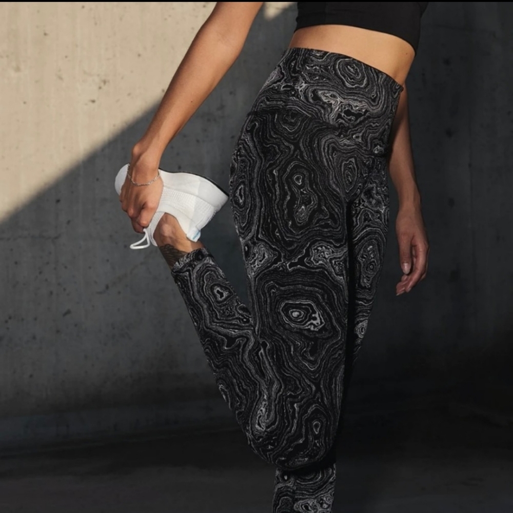 DYI Printed Signature Edge Tight Reflective Radiance Swirl Black Grey Small